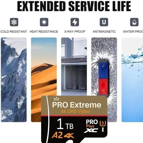 1T Micro SDXC Memory Card with Adapter – Storage Expansion for Smartphone, Tablet, Camera in Saudi Arabia