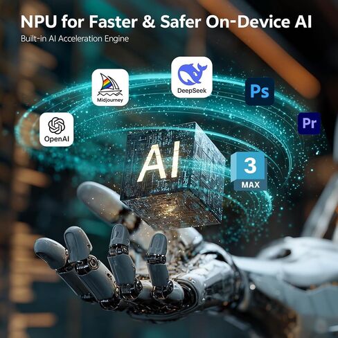 ASUS NUC 15 Pro AI Mini PC ، Intel Series 2 Ultra 5 225H (14C/14T ، حتى 4.9 جيجا هرتز) ، Mini Computers 16GB DDR5 RAM ، 1TB PCIE SSD ، WIN 11 Pro ، Intel ARC 130T GPU ، Thunderbolt 4 ، WIFI 7 ، 8K HDR ، VESA MOUNT in Saudi Arabia