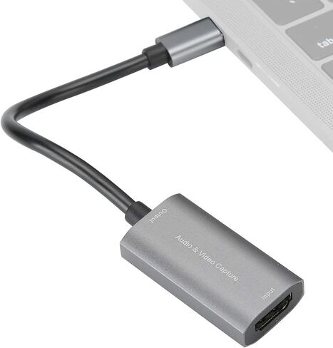 USB C Video Capture Card Device High Resolution 4K 1080P HD Live Streaming and Game Recording for Computers No External Power Compact Portable Compatible with VLC OBS Amcap Software in Kuwait