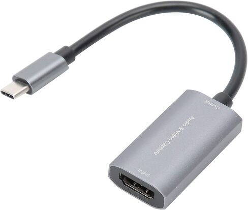 USB C Video Capture Card Device High Resolution 4K 1080P HD Live Streaming and Game Recording for Computers No External Power Compact Portable Compatible with VLC OBS Amcap Software in Kuwait