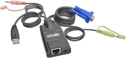 Eaton Tripp Lite B055-001-USB-VA NetDirector KVM USB Server Interface Unit, Virtual Media & Audio, RJ45/USB/VGA, 164 ft CAT5, 5.1x4.9x1.7in, Cloud Care Pre-Configured Bundle Eligible (10 Pack) in Saudi Arabia