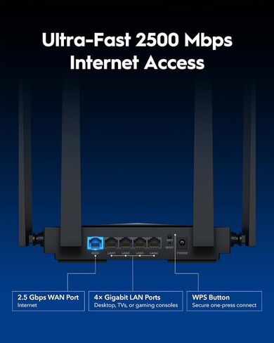 CUDY BE3600 Dual-Band Wi-Fi 7 ، وسرعات سريعة البرق ، وربط 2.5 جرام متعدد الأجزاء ، وتغطية بعيدة المدى ، وسلسة ومستقرة ، WR3600H (متجدد) in Saudi Arabia