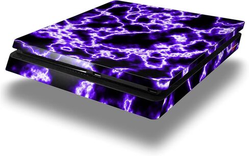 Vinyl Decal Skin Wrap compatible with Sony PlayStation 4 Slim Console Electrify Purple (PS4 NOT INCLUDED) in Saudi Arabia