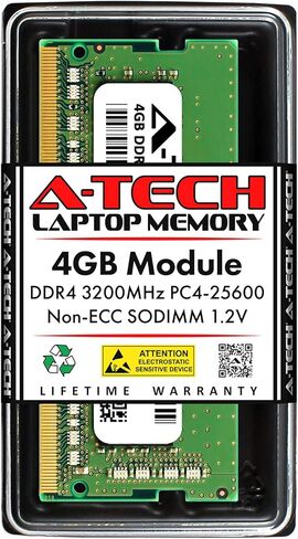 A-Tech 32GB Kit (2x16GB) RAM لـ Dell Inspiron 24 5410 AIO ، 24 5420 AIO ، 24 5430 AIO ، 27 7710 AIO ، 27 7720 AIO ، 27 7730 AIO All-In-One | DDR4 3200MHz PC4-25600 SODIMM 1.2V 260-PIN ذاكرة in Kuwait