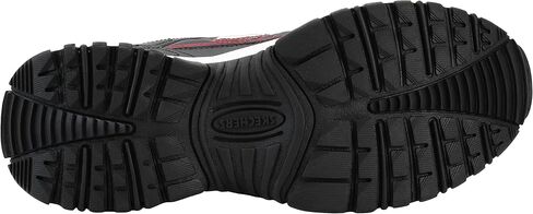 Skechers Men's Energy Afterburn Lace-Up Black/Gray Sneaker 10.5 in Saudi Arabia
