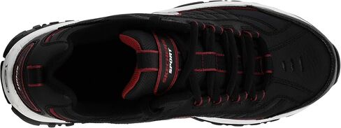 Skechers Men's Energy Afterburn Lace-Up Black/Gray Sneaker 10.5 in Saudi Arabia