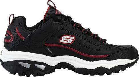 Skechers Men's Energy Afterburn Lace-Up Black/Gray Sneaker 10.5 in Saudi Arabia