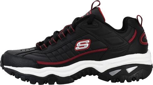 Skechers Men's Energy Afterburn Lace-Up Black/Gray Sneaker 10.5 in Saudi Arabia