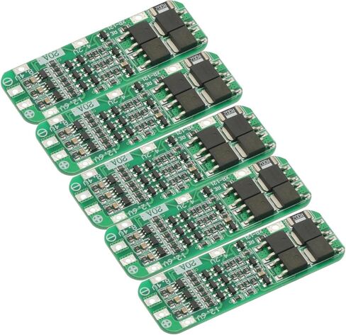 5PCS 3S BMS 20A Li-ion Lithium Battery 18650 BMS Charger PCB BMS Protection Board for Drill Motor 12.6V Lipo Cell Module in Saudi Arabia
