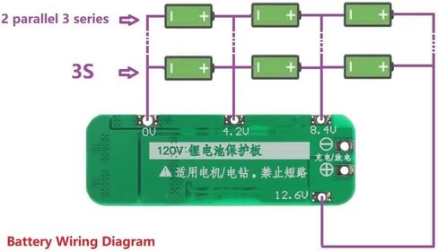 5PCS 3S BMS 20A Li-ion Lithium Battery 18650 BMS Charger PCB BMS Protection Board for Drill Motor 12.6V Lipo Cell Module in Saudi Arabia