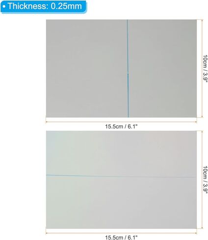 7" Polarized Film Sheets, 2 Pack Adhesive Polarizer Linear Polarizing Filter 10x15.5cm for Screen Photography Lighting, 0/90 Degree in Saudi Arabia
