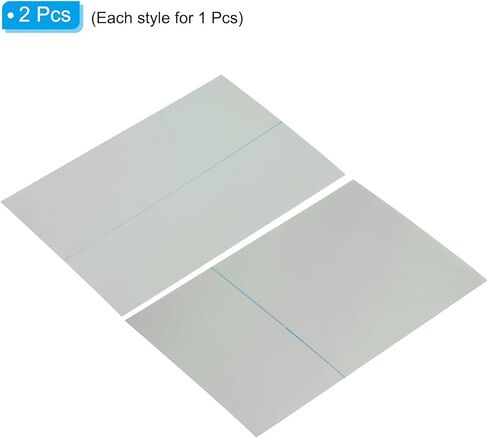7" Polarized Film Sheets, 2 Pack Adhesive Polarizer Linear Polarizing Filter 10x15.5cm for Screen Photography Lighting, 0/90 Degree in Saudi Arabia