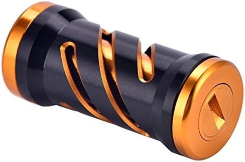 Fishing Knob Metal Reel Handle Knob with Fittings Replacement Parts Fishing for Spinning Reels(Black+Gold) in Saudi Arabia