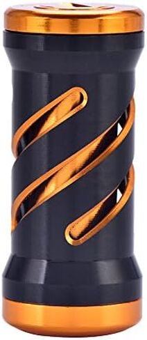 Fishing Knob Metal Reel Handle Knob with Fittings Replacement Parts Fishing for Spinning Reels(Black+Gold) in Saudi Arabia