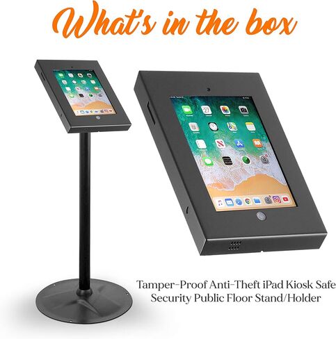 حامل أمان مضاد للسرقة Pyle ، حامل كشبك للألومنيوم الشاقية للألومنيوم لأجهزة iPad 2/3/4/air ، ارتفاع القطب 37.8 بوصة ، شاشة التناوب والتمثيل. in Saudi Arabia
