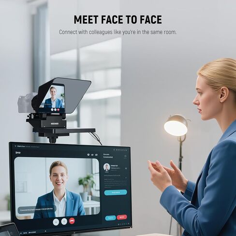 NEEWER Upgraded 2 in 1 Teleprompter 11 Inch with Monitor for Windows MacOS, Supports Screen Mirroring, Portable Prompter for Camera Mobile Phone Webcam for YouTube Twitch Live Streaming Conference in Saudi Arabia