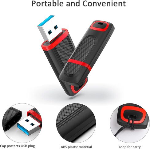 JUANWE 32 جيجابايت محرك فلاش USB USB 3.0 عالي السرعة يصل إلى 80 ميجابايت/ثانية محرك أقراص الإبهام عصا ذاكرة محمولة مع مؤشر LED للكمبيوتر المحمول وبيانات التخزين الاحتياطية in Saudi Arabia