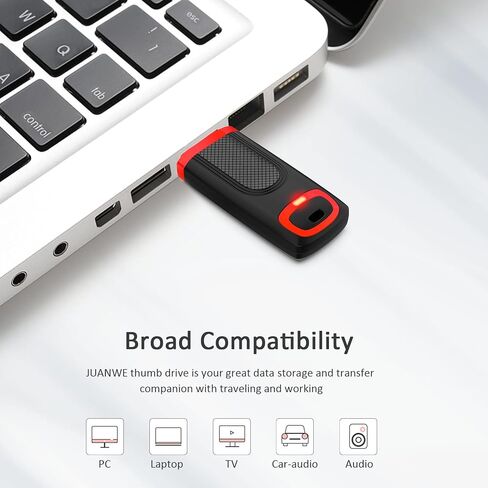 JUANWE 32 جيجابايت محرك فلاش USB USB 3.0 عالي السرعة يصل إلى 80 ميجابايت/ثانية محرك أقراص الإبهام عصا ذاكرة محمولة مع مؤشر LED للكمبيوتر المحمول وبيانات التخزين الاحتياطية in Saudi Arabia