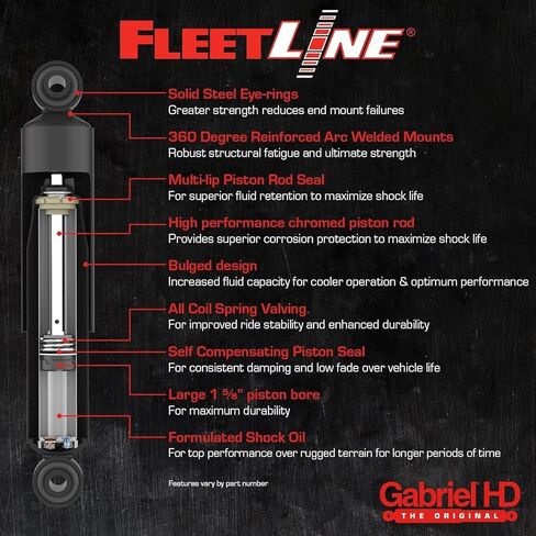 Gabriel 632147 FleetLine Heavy Duty Shock Absorber, Multicolor in Kuwait