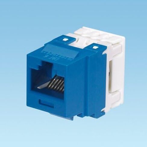 Panduit NetKey Cat6 Keystone Jack Module, Blue, Box of 50 NK688MBU in Saudi Arabia