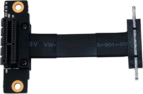X1 Riser Cable 90 درجة الزاوية اليمنى PCIE 3.0 x1 إلى X1 تمديد كابل 8GBPS 1x بطاقة RISER RIBBON in Kuwait