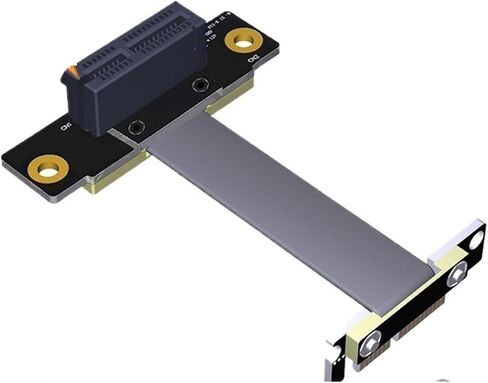 X1 Riser Cable 90 درجة الزاوية اليمنى PCIE 3.0 x1 إلى X1 تمديد كابل 8GBPS 1x بطاقة RISER RIBBON in Kuwait