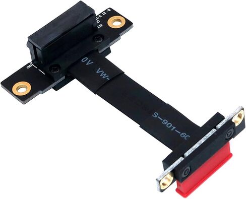 X1 Riser Cable 90 درجة الزاوية اليمنى PCIE 3.0 x1 إلى X1 تمديد كابل 8GBPS 1x بطاقة RISER RIBBON in Kuwait