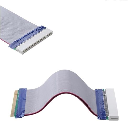 0.19m Copper Ribbon Cable PCI Sound Network Graphic Card Extender Converter Flat Ribbon Cable Supports PCI Devices in Saudi Arabia