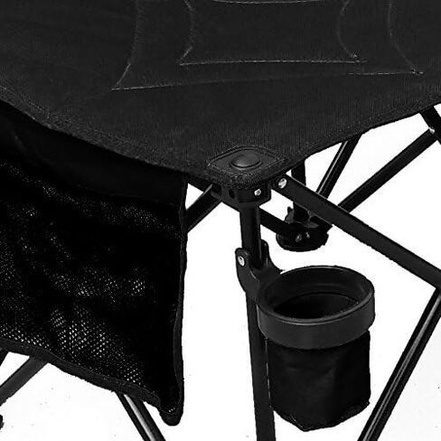 غوتيم! 4 مقعد محمول فريق قابلة للطي مقعد مع حاملي الكؤوس وحمل القضية (أسود) in Kuwait