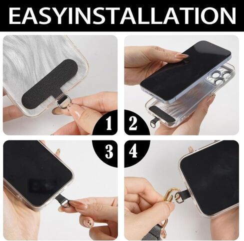 Phone Strap with Zippered Pouch, Waterproof Nylon CutePhone Lanyard Crossbody Wrist Strap, Suitable for Mobile Phone Wallet in Saudi Arabia