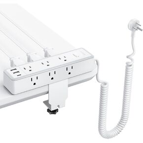 12 in 1 Standing Desk Power Strip, NTONPOWER 10ft Extension Cord with 9 AC Outlets 3 USB Ports, 1200J Surge Protector, Table Mount or Wall Mountable Charging Station,Standing Desk Accessories in Saudi Arabia
