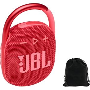مقطع JBL 4 مكبر صوت بلوتوث المحمول - IP67 مقاوم للماء ، مقاوم للغبار ، 10 ساعات وقت اللعب ، carabiner متكامل ، تصميم فائق المحمول ، نمط غامق ، صوت ريتش برو ، يشمل الحقيبة in Kuwait