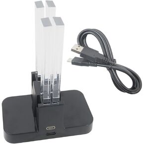 yyu 2025 نسخة خفيفة الوزن شحن dock متوافق مع Joy cons-charge to 4 وحدات تحكم لـ Joy-Con في وقت واحد in Kuwait