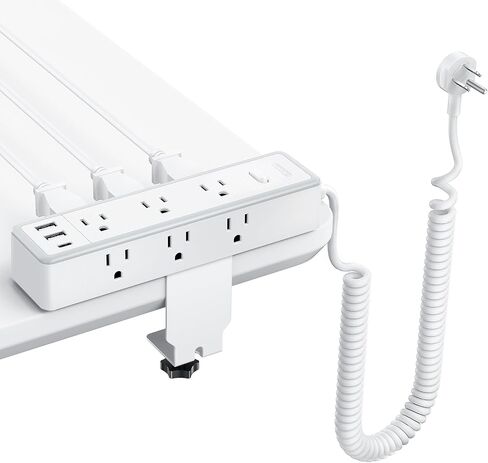 12 in 1 Standing Desk Power Strip, NTONPOWER 10ft Extension Cord with 9 AC Outlets 3 USB Ports, 1200J Surge Protector, Table Mount or Wall Mountable Charging Station,Standing Desk Accessories in Saudi Arabia