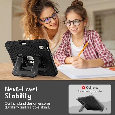 Fintie Case for iPad Mini 7 (A17 Pro ، الجيل السابع) 2024 / iPad Mini 6 (6th Gen) 8.3 بوصة ، قضية وقائية قوية للعزلة مع Kickstand for Kids (Purple) in Saudi Arabia