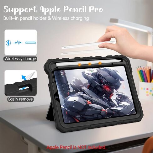 Fintie Case for iPad Mini 7 (A17 Pro ، الجيل السابع) 2024 / iPad Mini 6 (6th Gen) 8.3 بوصة ، قضية وقائية قوية للعزلة مع Kickstand for Kids (Purple) in Saudi Arabia