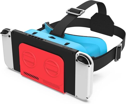VR Headset, Designed for Nintendo Switch & Switch OLED Accessories for Switch VR Games, Labo VR and YouTube VR, VR Glasses with Adjustable Pupil Distance and Adjustable Switch Goggles Strap in Saudi Arabia