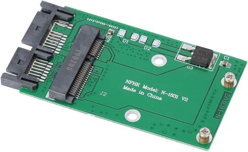 ASHATA Converter Mini MSATA to 1.8in Micro SATA Interface Adapter Converter,3.3 Volt Mini PCI-e SSD,Stable and Excellent Performance in Saudi Arabia
