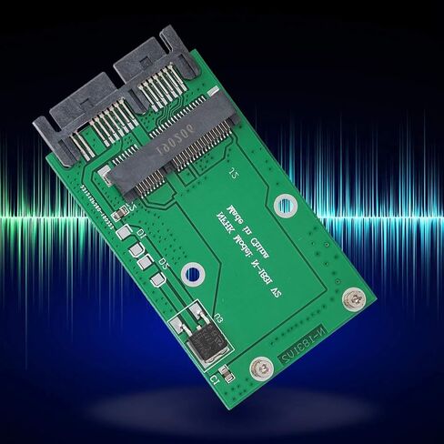 ASHATA Converter Mini MSATA to 1.8in Micro SATA Interface Adapter Converter,3.3 Volt Mini PCI-e SSD,Stable and Excellent Performance in Saudi Arabia