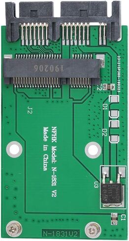 ASHATA Converter Mini MSATA to 1.8in Micro SATA Interface Adapter Converter,3.3 Volt Mini PCI-e SSD,Stable and Excellent Performance in Saudi Arabia