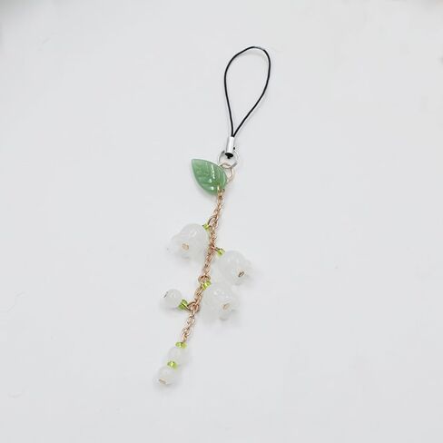 1PCS Aesthetic Cell Phone Charms, Cute Phone Charms Accessories, Lily of The Valley Phone Charms for Phone Keychain Airpods Camera Pendants Bag Decor in Saudi Arabia