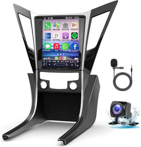 Android 13 Car Radio for Hyundai Sonata 2010-2015 مع Carplay Wireless Android Auto ، 9.7 بوصة IPS شاشة تعمل بالسيارة مع GPS NAV/Bluetooth/FM AM/احتياط in Saudi Arabia