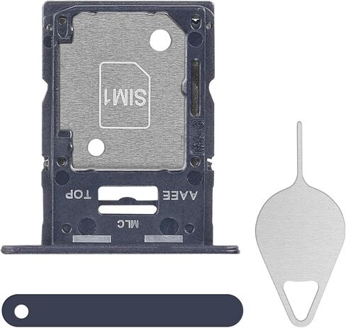 Sim Card Tray Replacement for Samsung Galaxy A15 5G (Single SIM Version) Brave Black Card Tray Slot Holder Bracket Adapter with Needle Ejector for A15 5G SM-A156U SM-A156U1 SM-A156U1 DS in Saudi Arabia