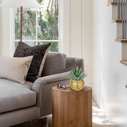 Briful Succulents Plant Artificial for Home Decor, Realistic Potted Fake Succulent Plant, Cute Aloe Succulent Faux Plant, Bookshelf Tabletop Decor, Morden Farmhouse Chic Bathroom Decorations in Kuwait