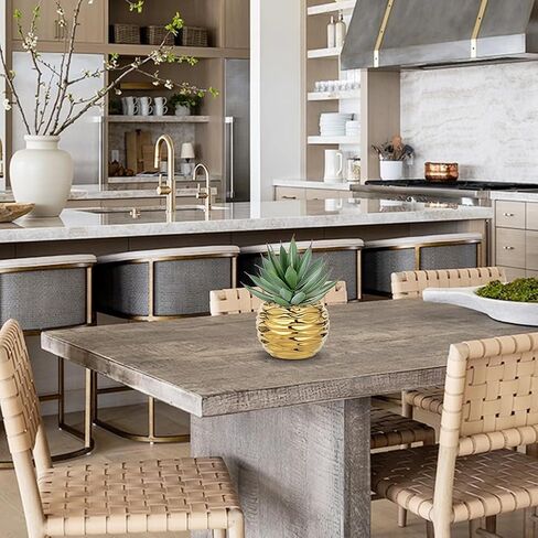 Briful Succulents Plant Artificial for Home Decor, Realistic Potted Fake Succulent Plant, Cute Aloe Succulent Faux Plant, Bookshelf Tabletop Decor, Morden Farmhouse Chic Bathroom Decorations in Kuwait