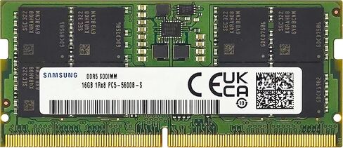 Samsung 16GB DDR5 5600MHz PC5-44800 CL46 SODIMM 1RX8 Single Rank 1.1V 262-PIN ، MEMORTER RAM in Saudi Arabia
