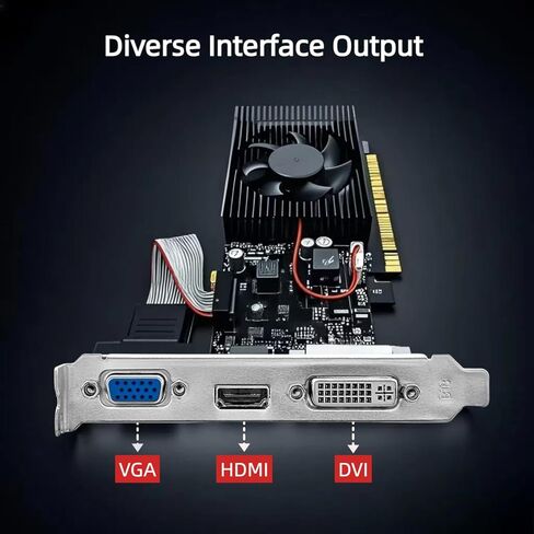 بطاقة رسومات XUANMO AMD Radeon RX580 2048SP 8g Gpu لألعاب الفيديو AMD GDDR5 256-Bit Pc بطاقة فيديو ألعاب AMD 2XDP HDMI PCI Express 3.0 مع توقف مروحة التجميد لألعاب الكمبيوتر المكتبي Gpu... in Kuwait