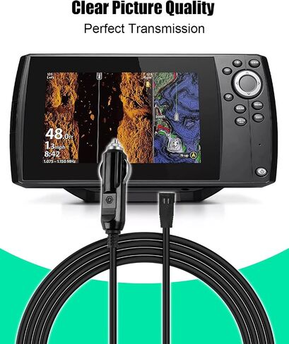 12V DC Power Cord Fit for Humminbird Helix 5 Fish Finders 5/7/8/9/10/12/15 ICE Helix and ICE Flasher Series, 9.8FT Charger Cable in Saudi Arabia
