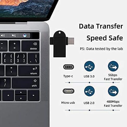2 في 1 OTG محول USB 3.0 أنثى إلى موصل MICRO USB و TYPE-C الذكور مع 5 جيجابت في الثانية نقل البيانات عالي السرعة OTG لقرص U ، الماوس ، الكمبيوتر المحمول ، هواتف أندرويد وأجهزة اللوحات in Kuwait