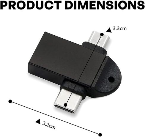 2 في 1 OTG محول USB 3.0 أنثى إلى موصل MICRO USB و TYPE-C الذكور مع 5 جيجابت في الثانية نقل البيانات عالي السرعة OTG لقرص U ، الماوس ، الكمبيوتر المحمول ، هواتف أندرويد وأجهزة اللوحات in Kuwait
